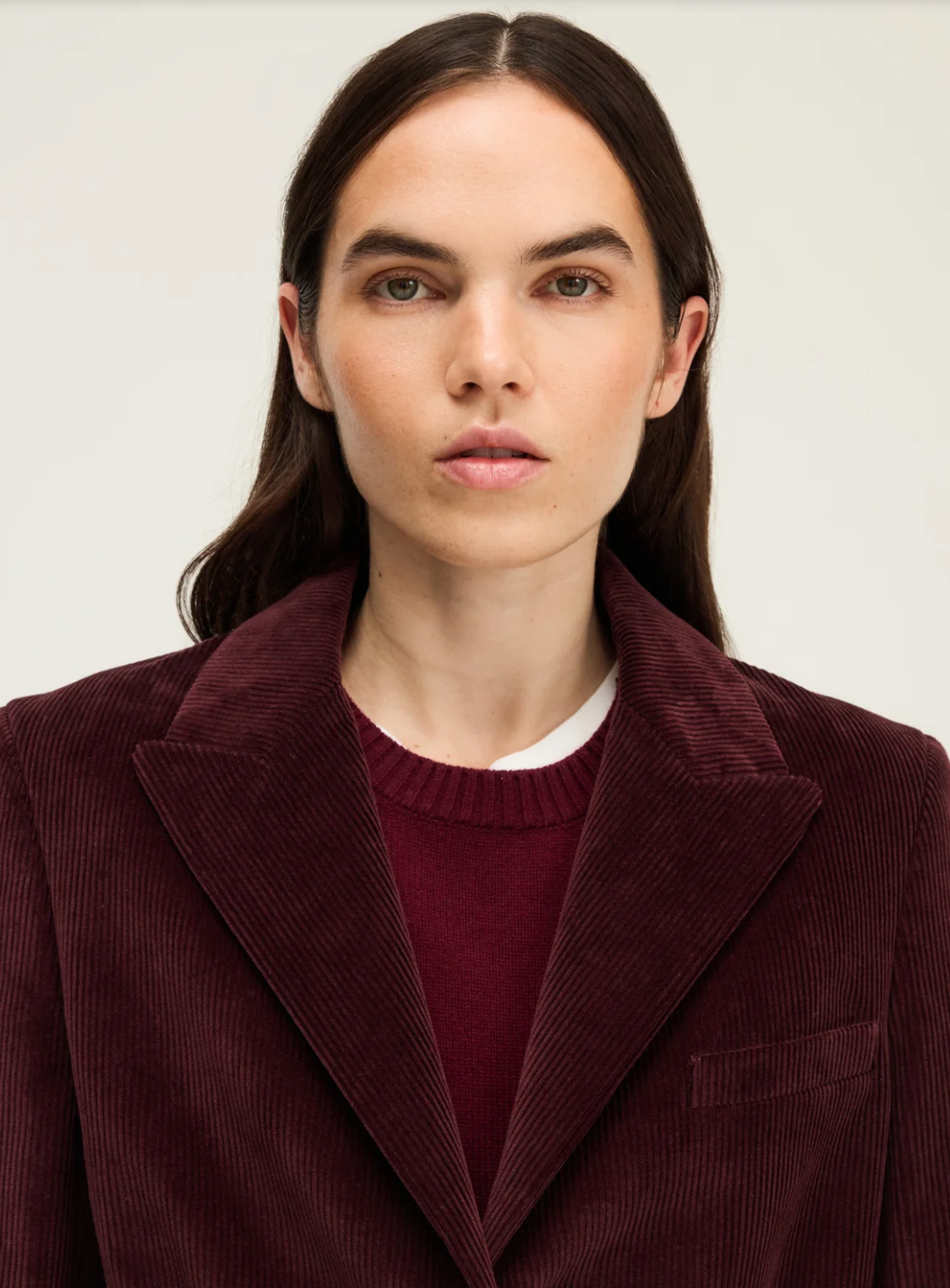 Veste en velours à côtes - NELI Bordeaux