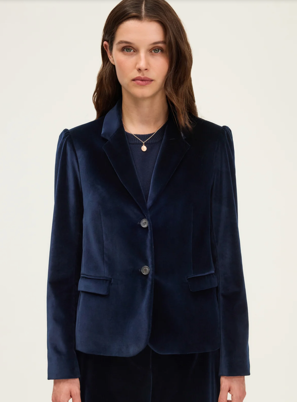 Veste de tailleur en velours ras - NATALI