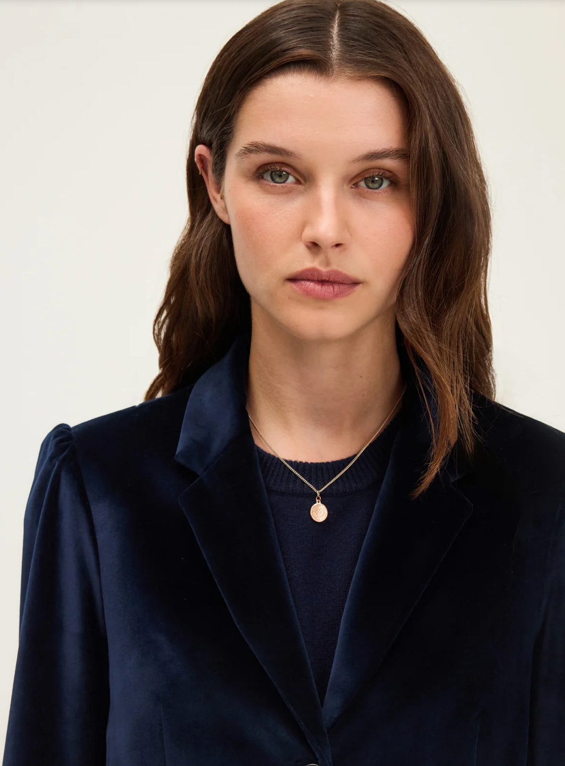 Veste de tailleur en velours ras - NATALI
