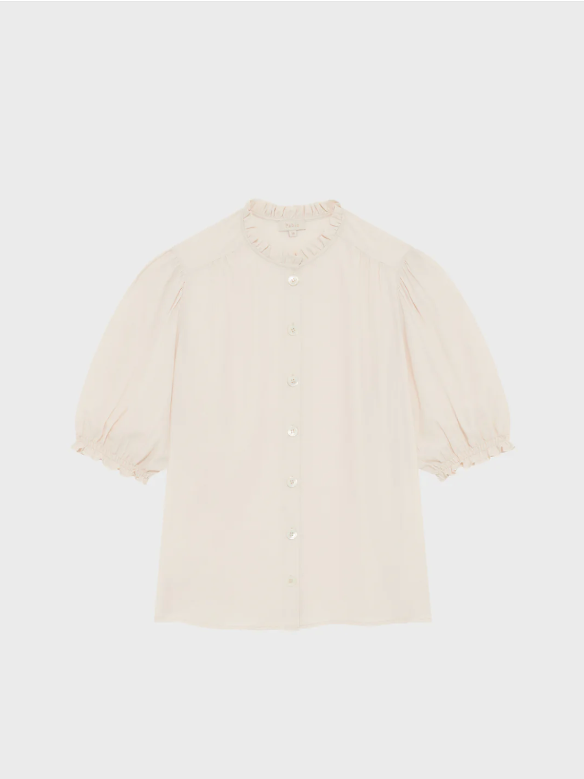 Blouse fluide boutonnée et volantée - CLEMENTINE