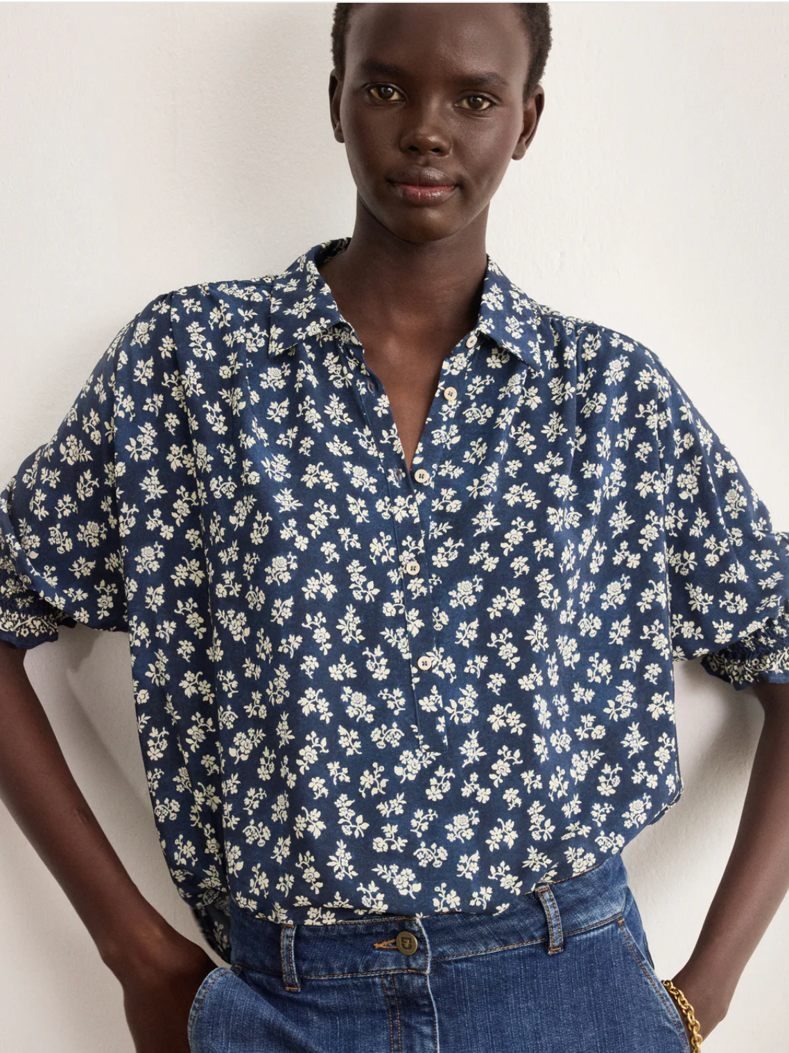 Chemise fluide à fleurs - CELIE