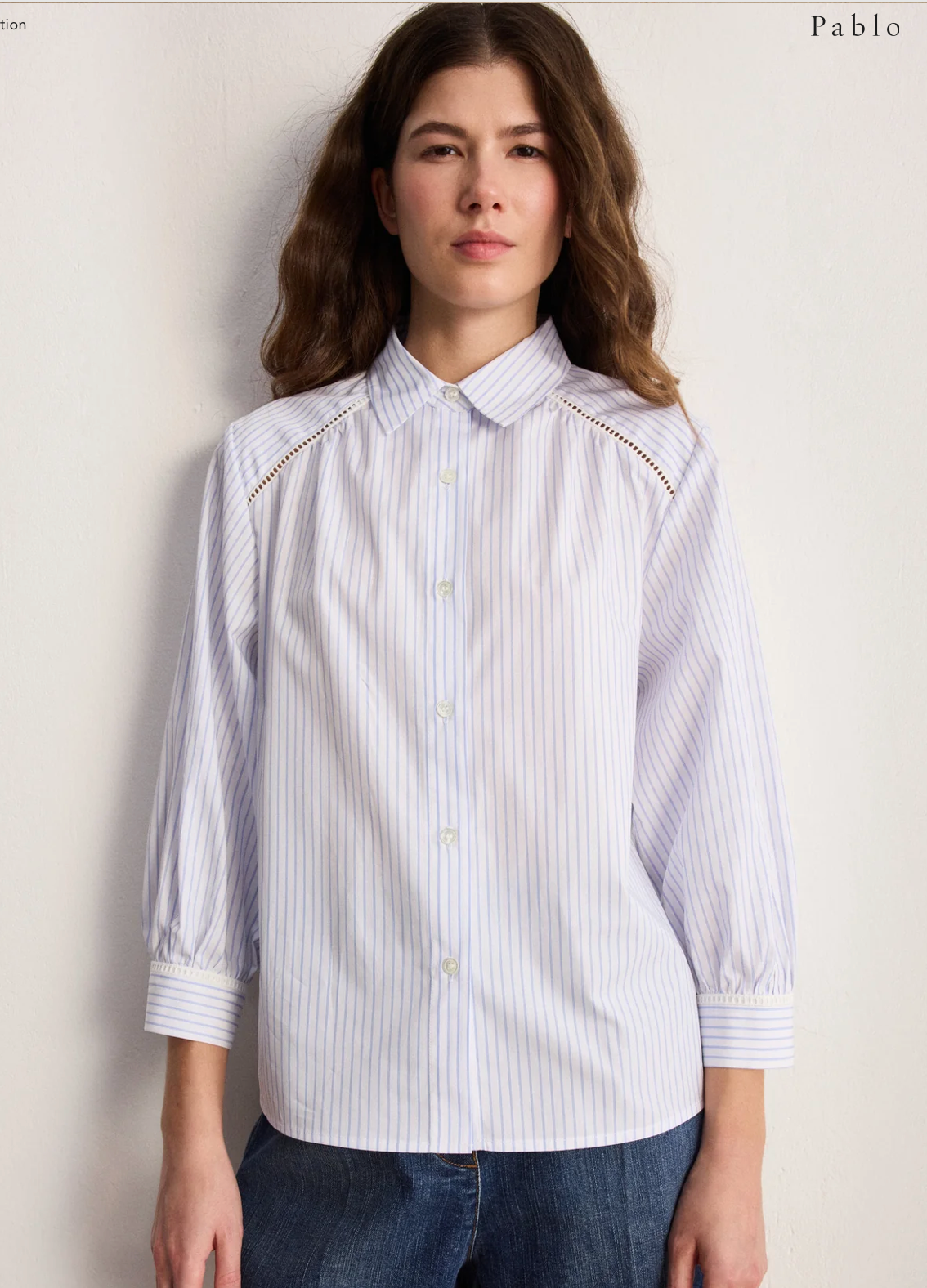 Chemise en coton à rayures - CALYPSO