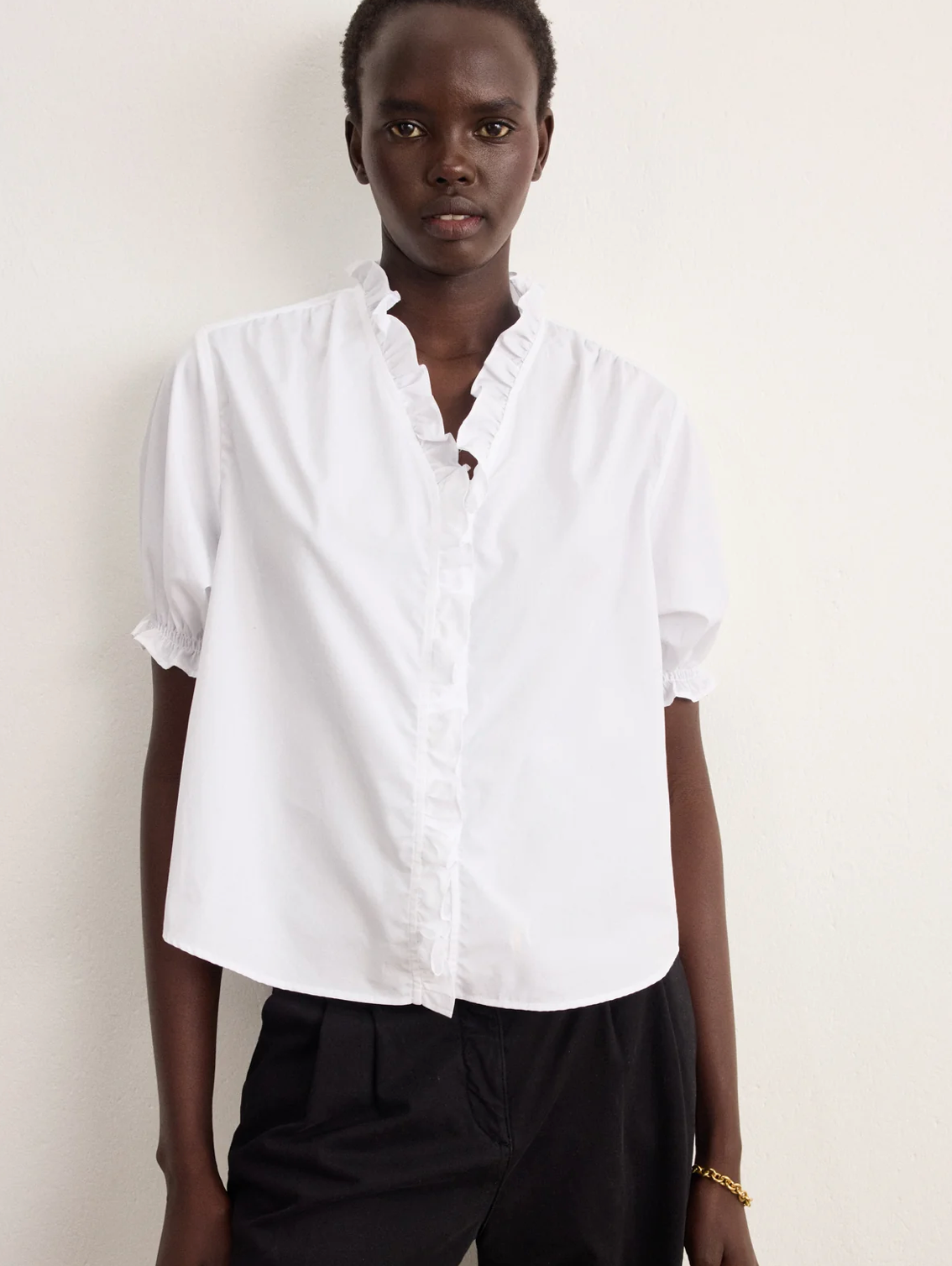 Chemise en popeline à manches courtes - ARYA