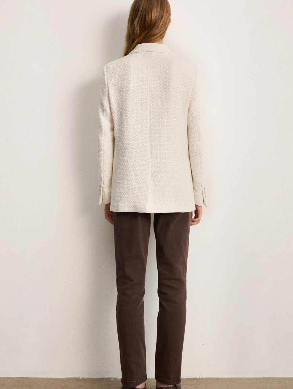 Veste en tweed à boutonnage croisé - MARJOLIE