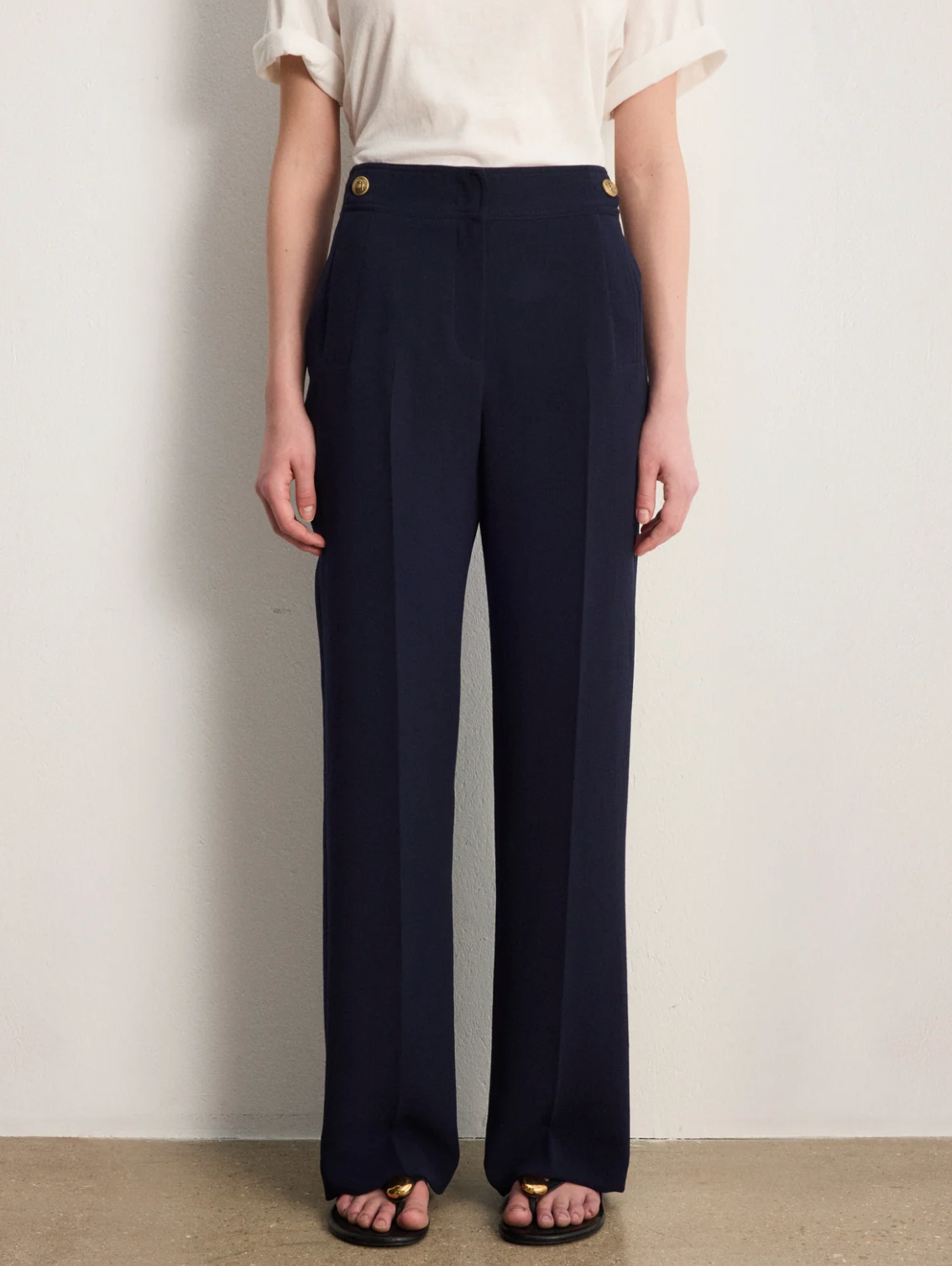 Pantalon fluide à pont - BRIELLE Marine