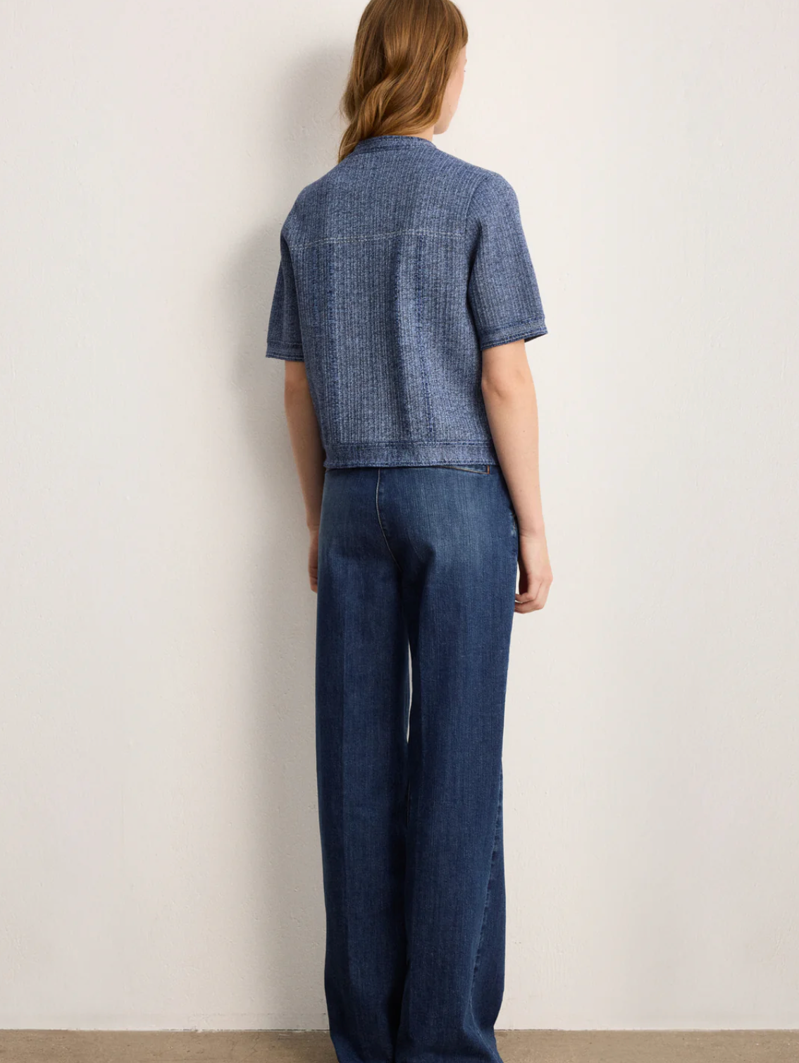 Gilet effet jean à manches courtes - LISA