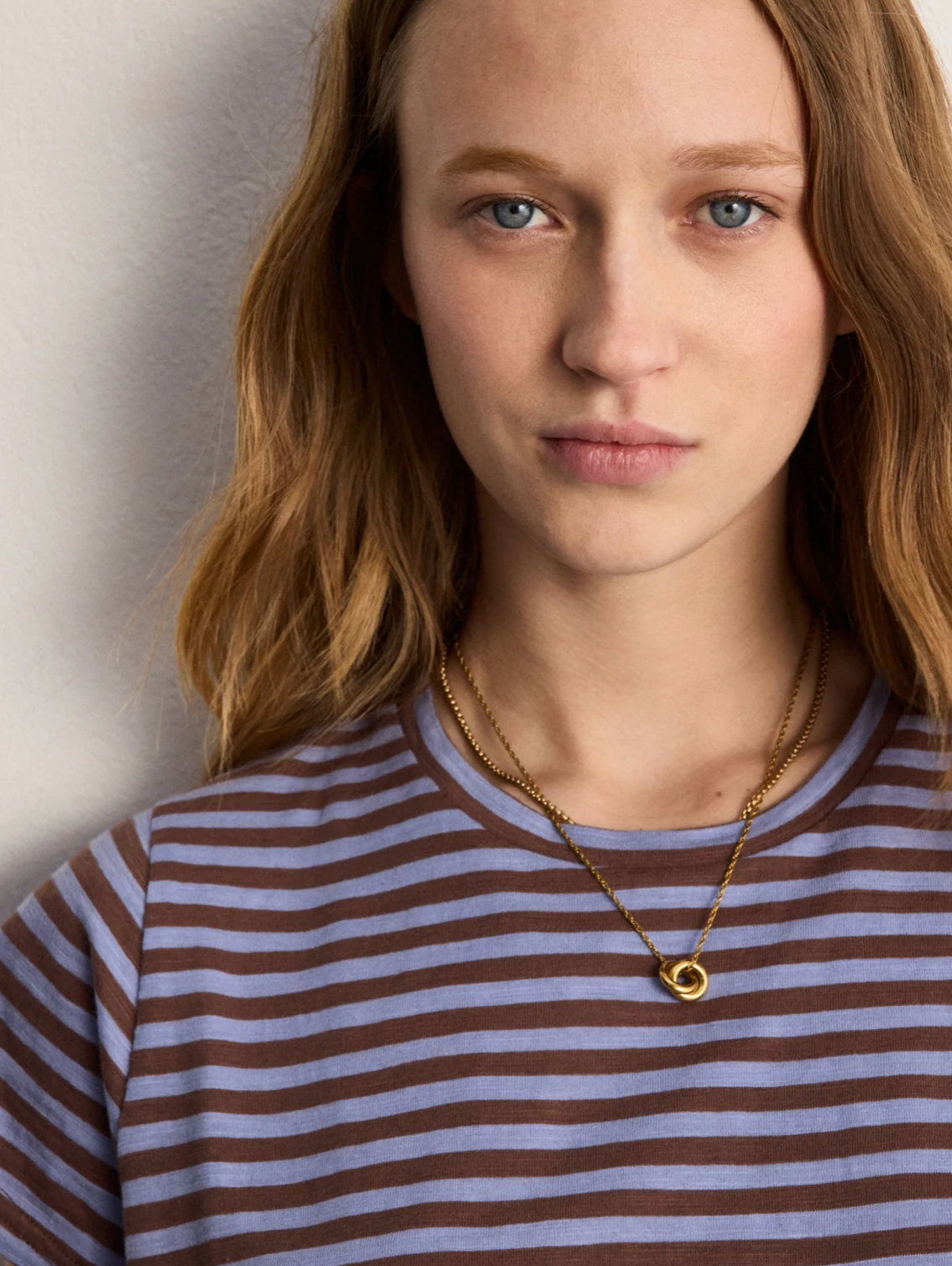 T-shirt rayé en coton - TINA