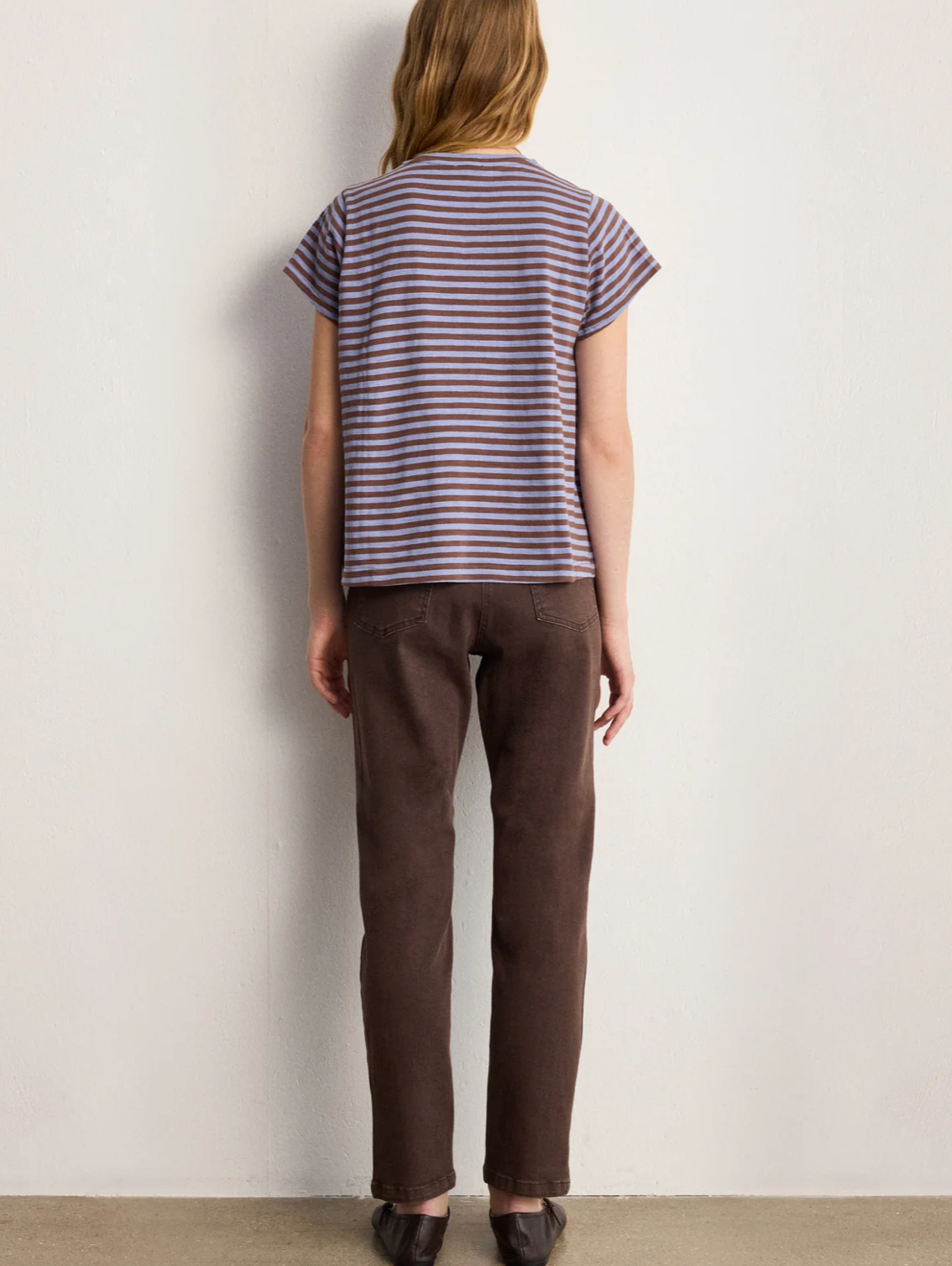 T-shirt rayé en coton - TINA