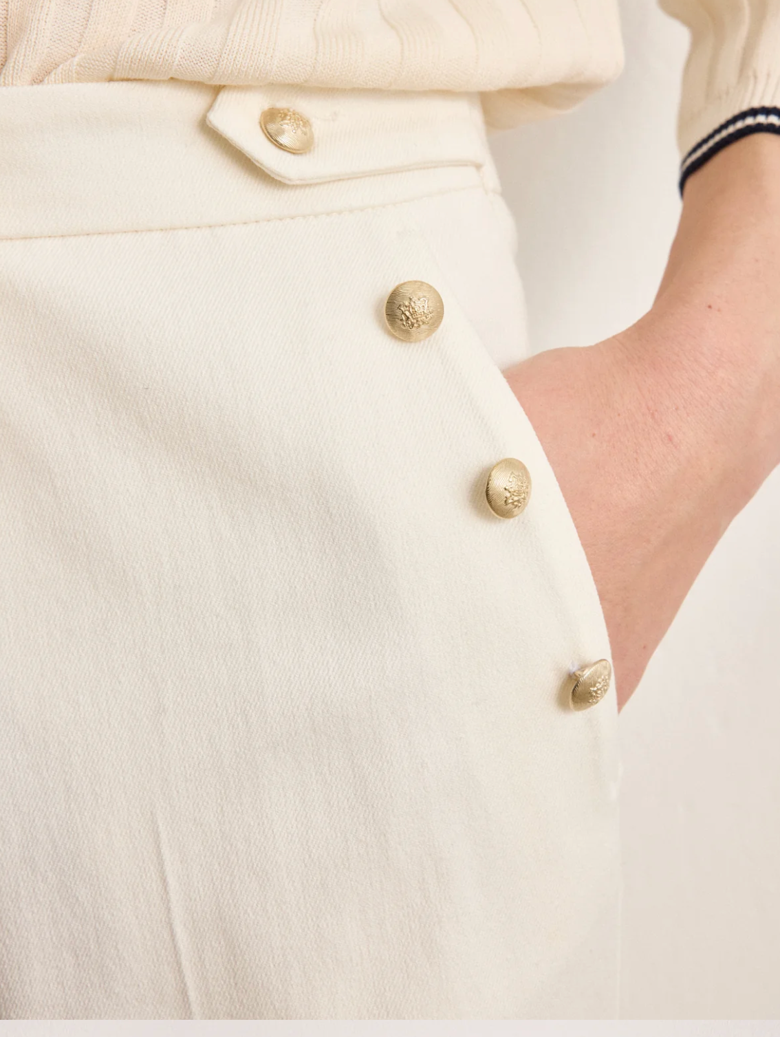 Pantalon droit à pont - BASMAT