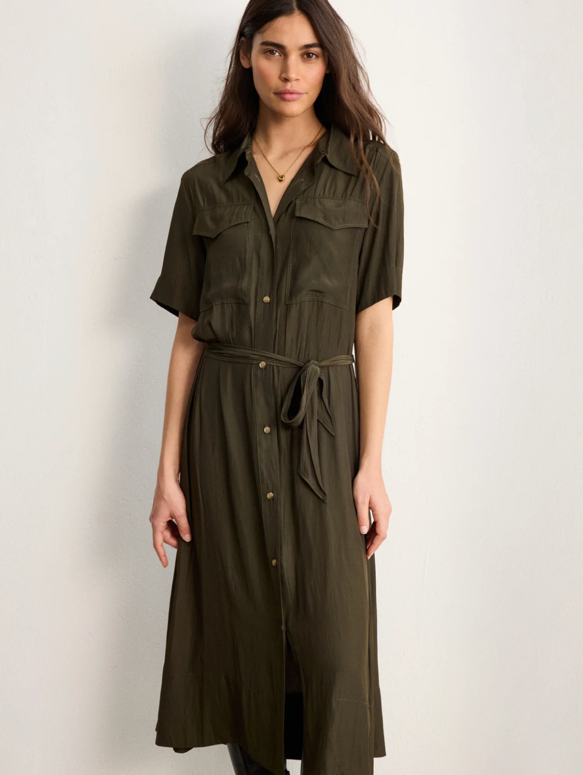 Robe chemise fluide - AMANDA