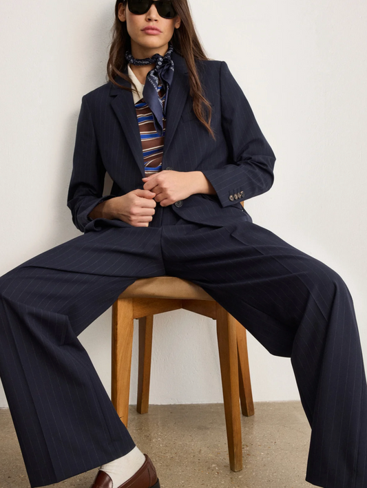 Veste de tailleur à fines rayures - MARYLINE