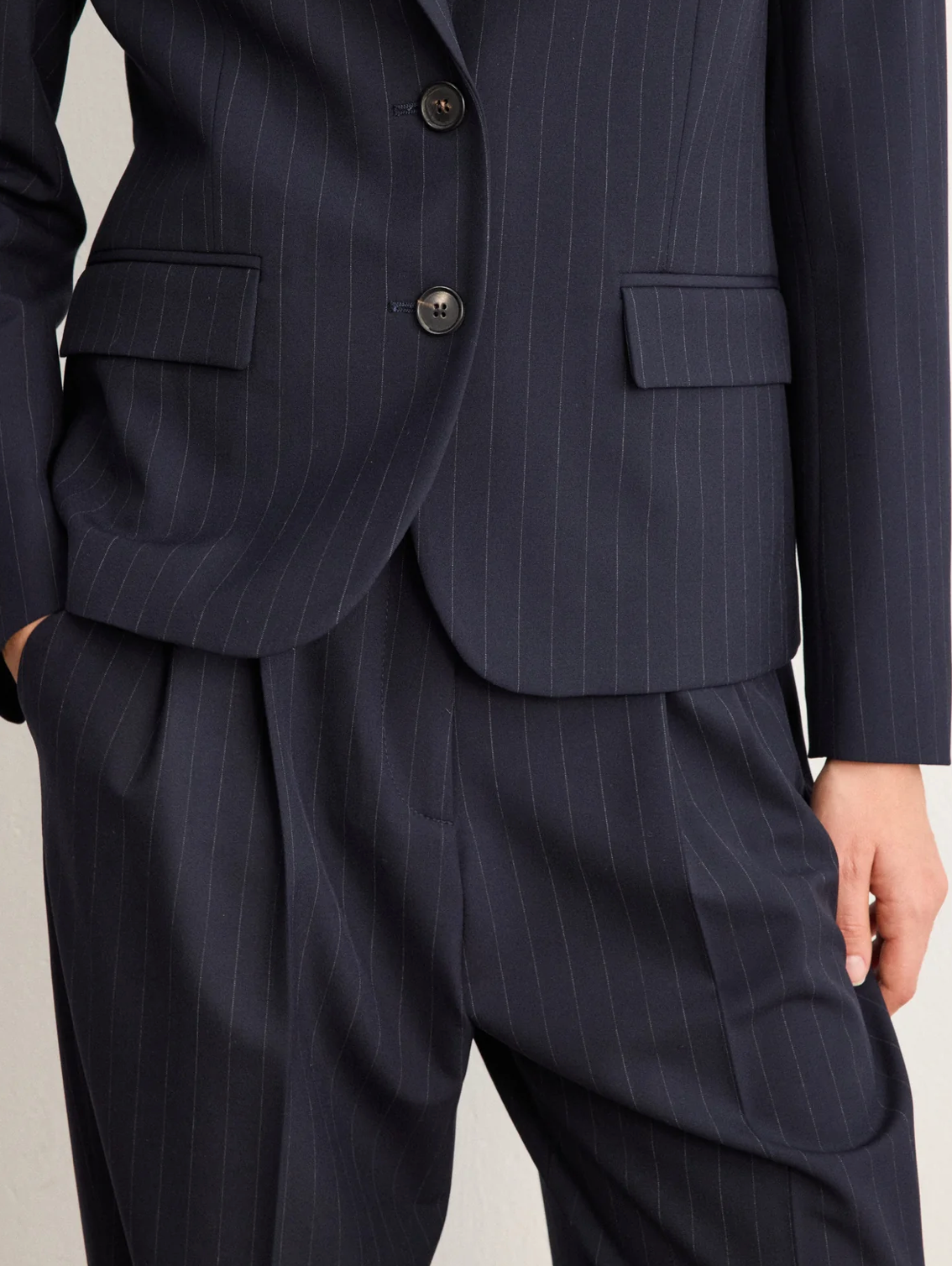 Veste de tailleur à fines rayures - MARYLINE