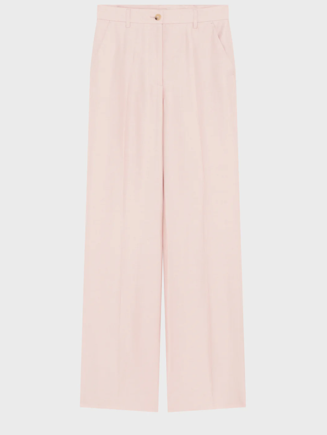 Pantalon large en lin mélangé - BETTY Nude