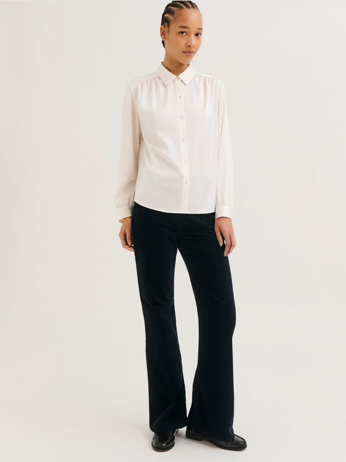 Chemise fluide en satin - LENIE