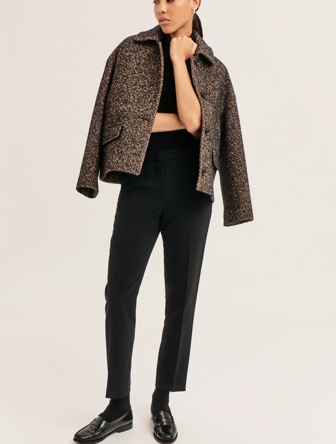 Pantalon slim de tailleur - MARIE Noir
