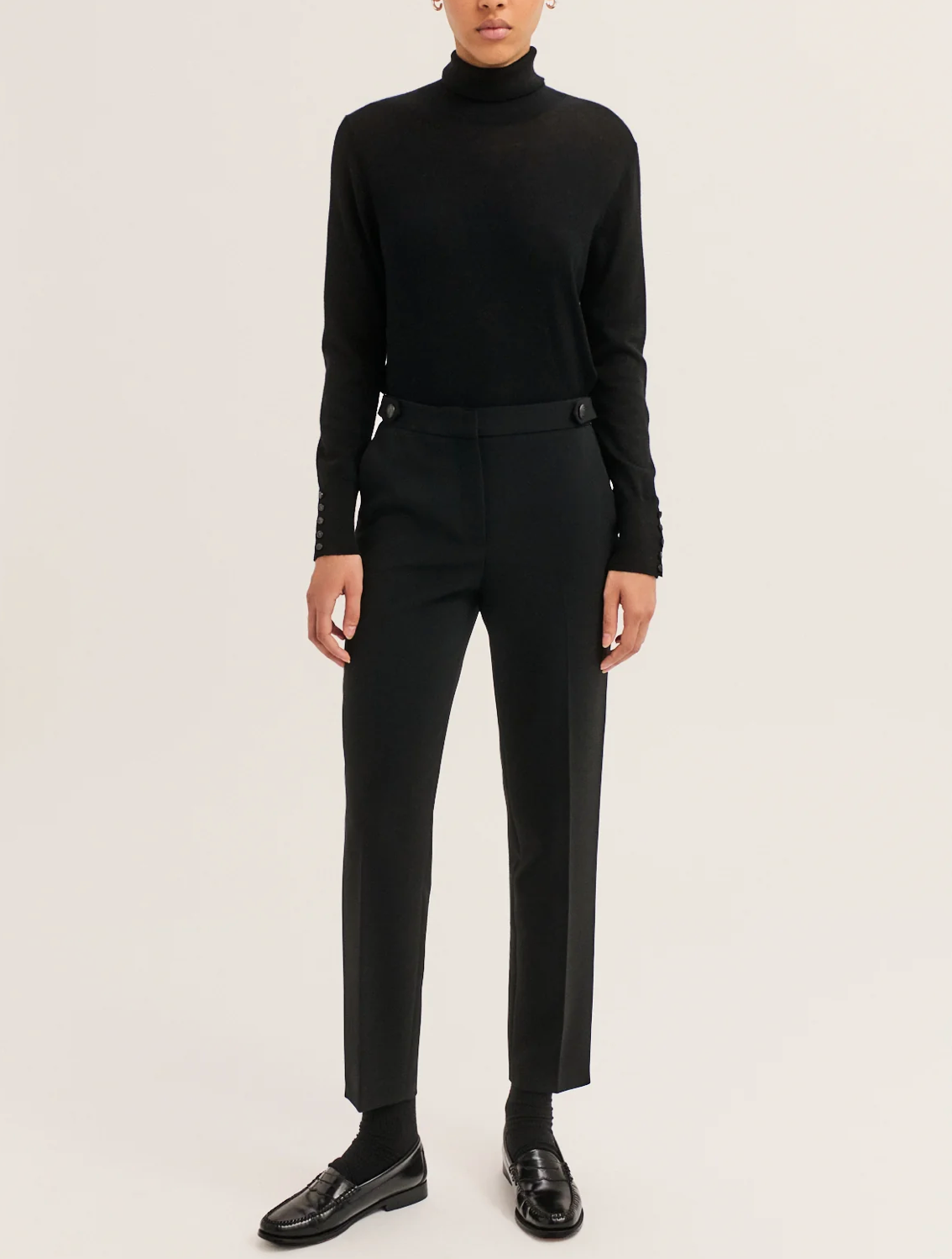Pantalon slim de tailleur - MARIE Noir