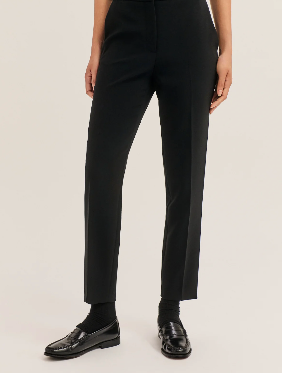 Pantalon slim de tailleur - MARIE Noir