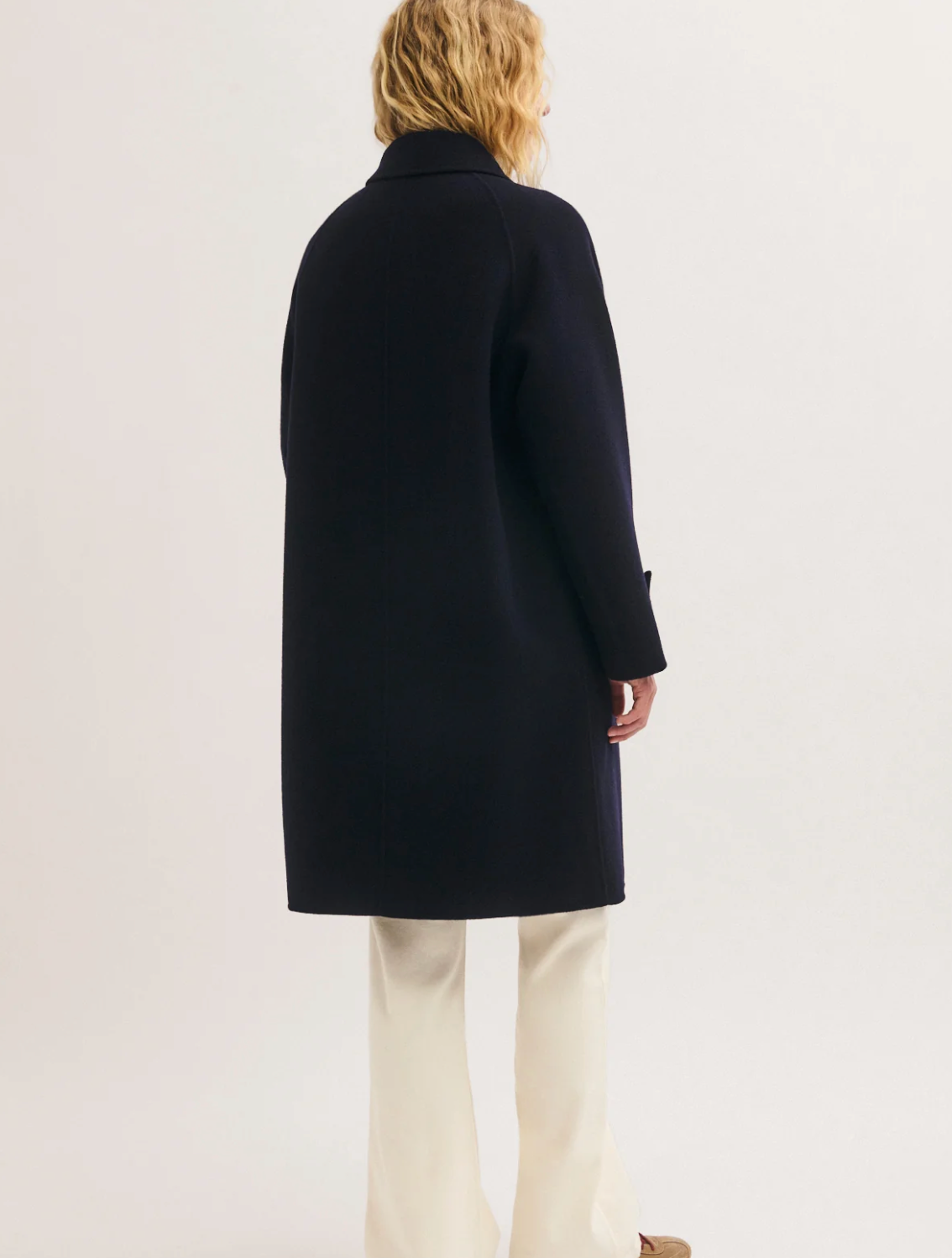 Trench droit en laine double face - ANET