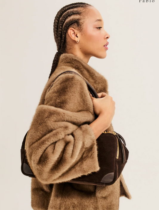 Manteau court en fausse fourrure - AMBA