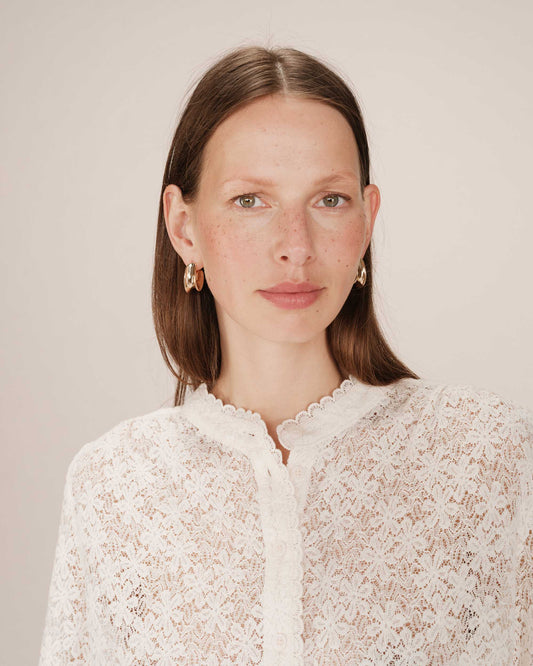 BLOUSE ECRU SWING