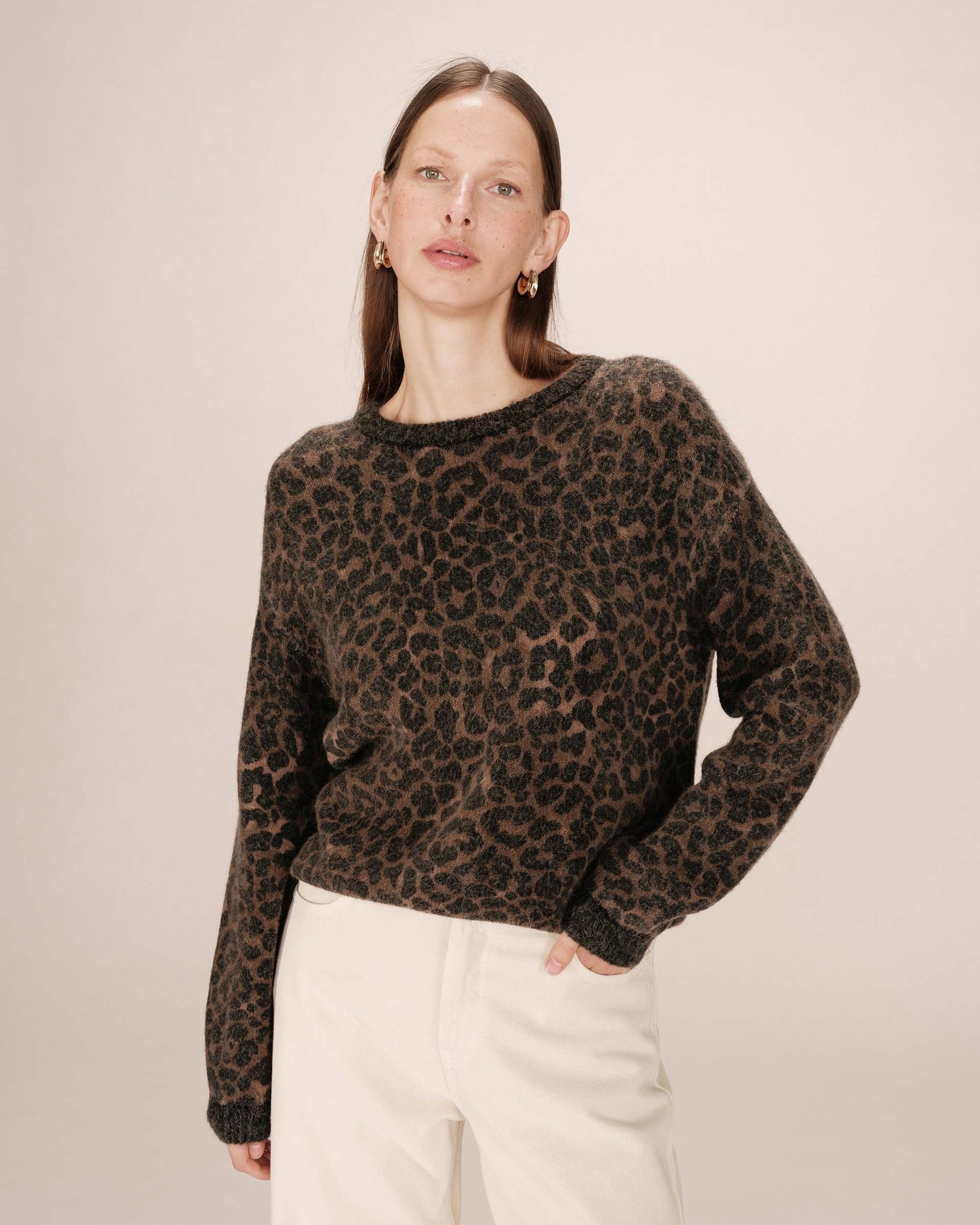 PULL MOTIF LEOPARD SANTIGOLD