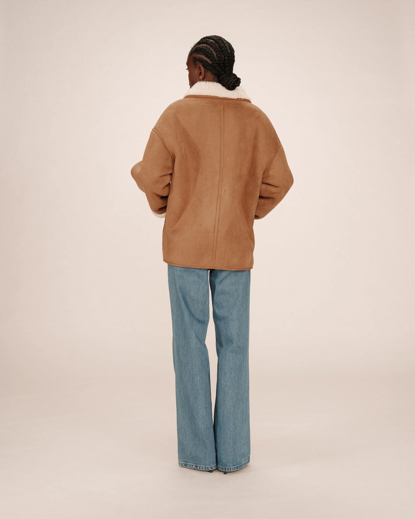 MANTEAU EN SUÉDINE CAMEL SWAN