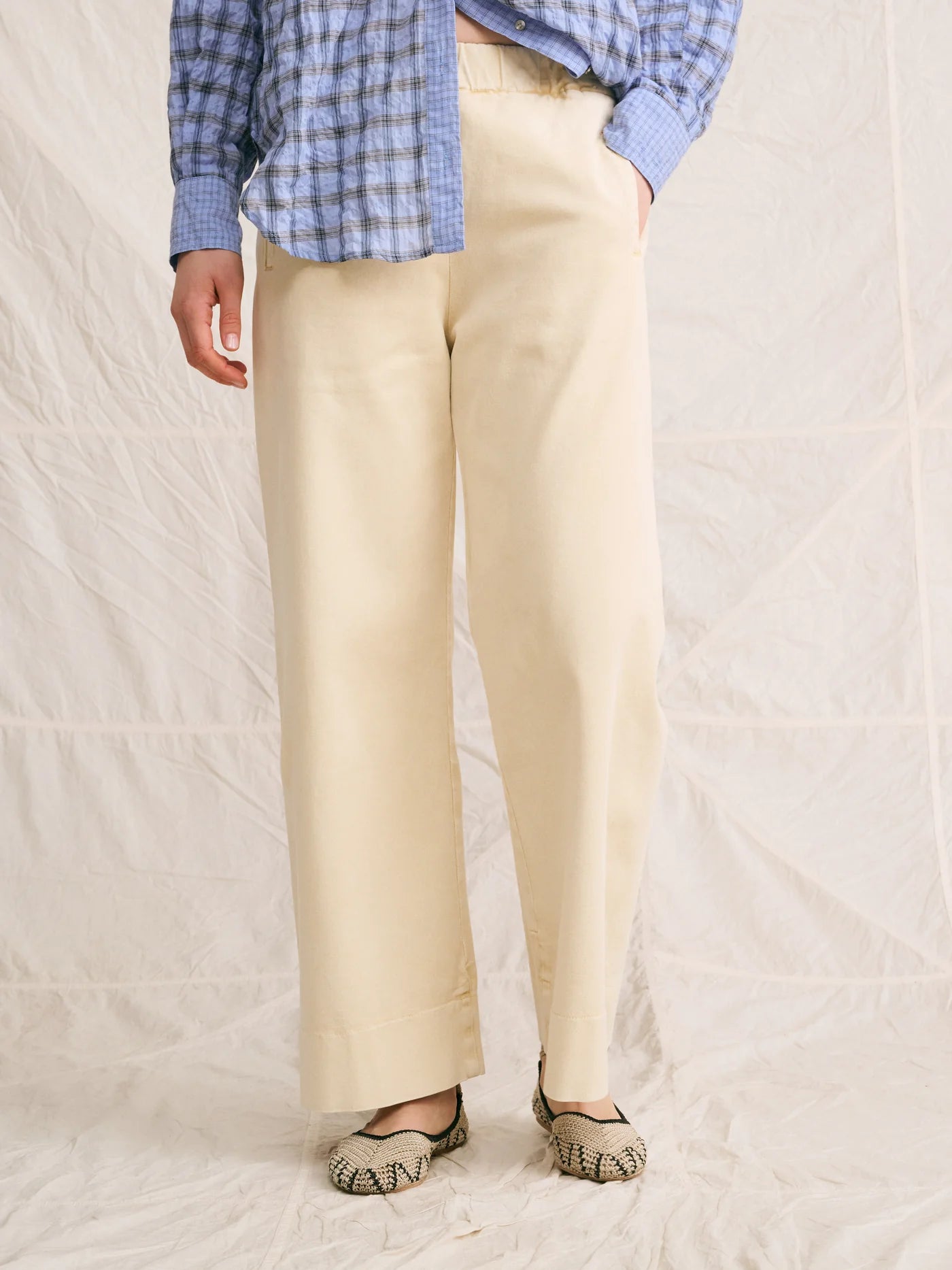 PANTALON JIMMY COTON Cream