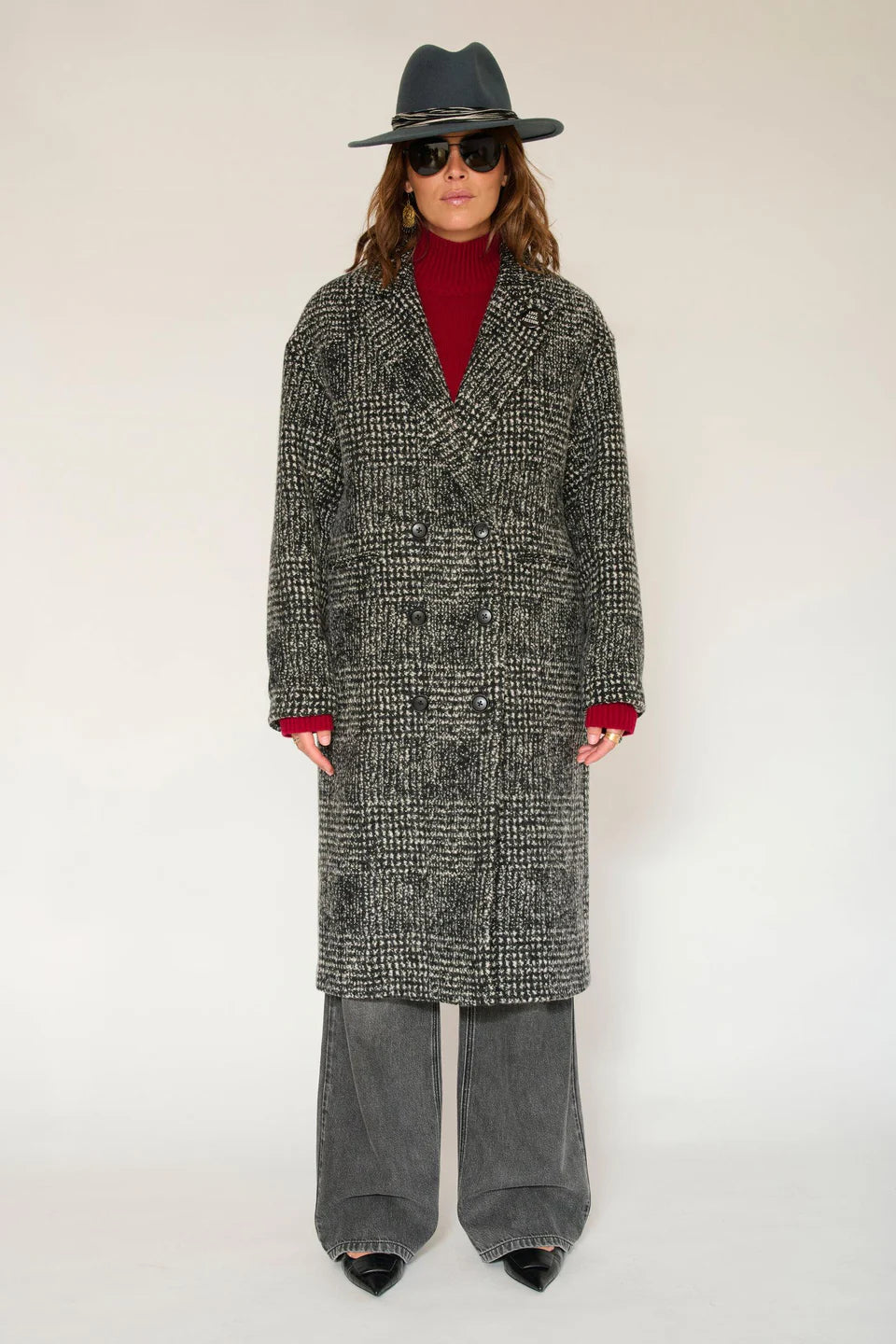 MANTEAU LONG - MORENO BLACK