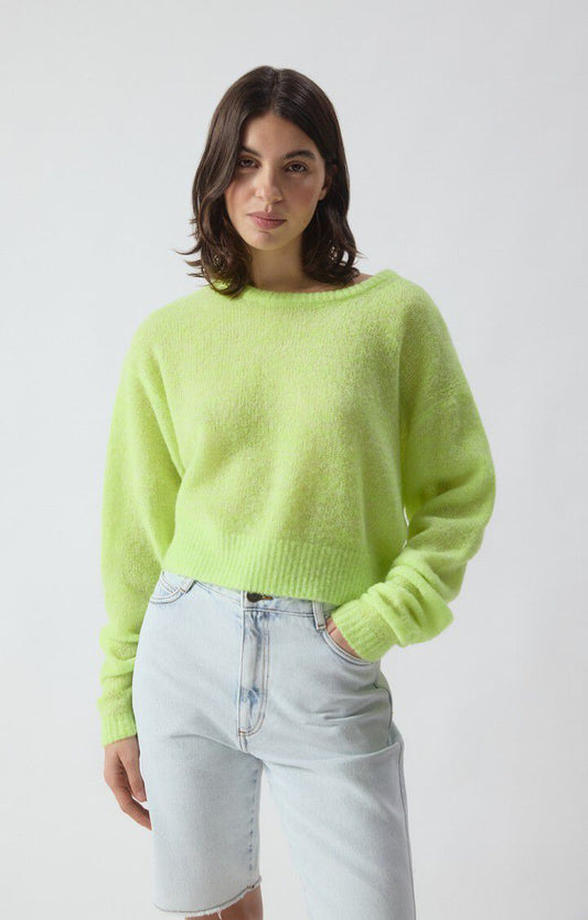 PULL FEMME NUGGY CITRONNADE FLUO CHINE