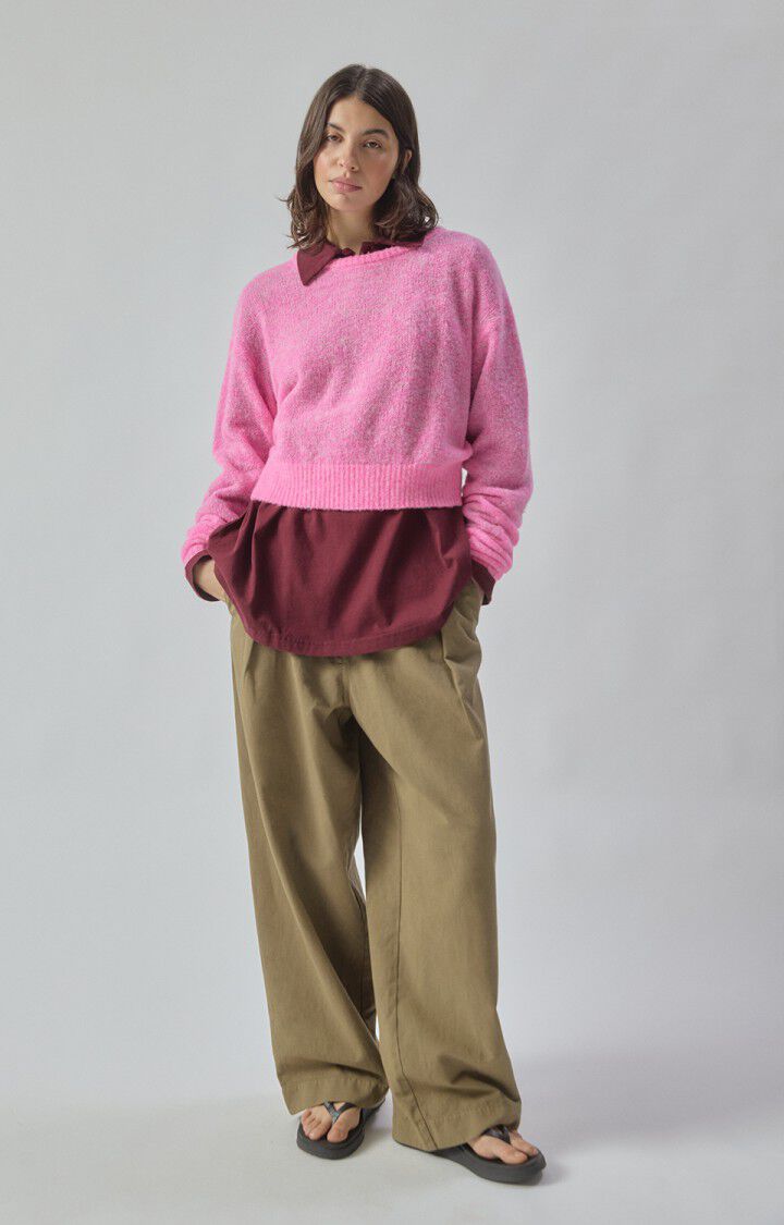 PULL FEMME NUGGY PETUNIA FLUO CHINE