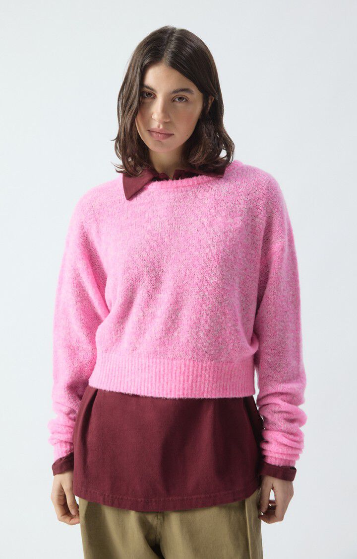 PULL FEMME NUGGY PETUNIA FLUO CHINE