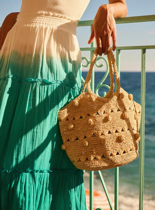 PANIER PETIT SOLEIL Raphia Naturel
