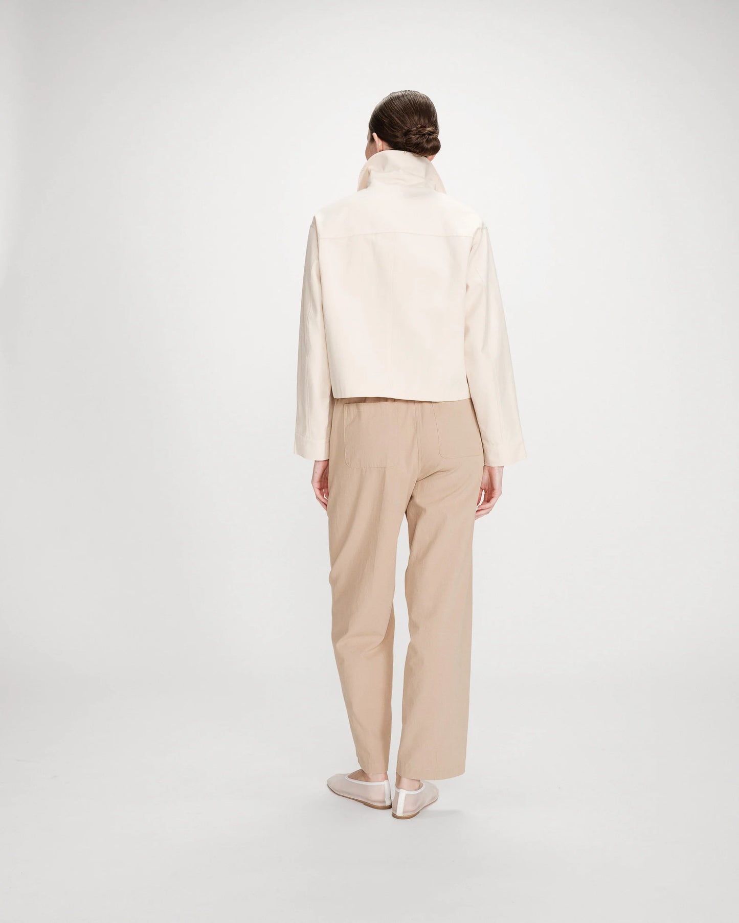 VESTE COURTE EN COTON ECRU VERONICA