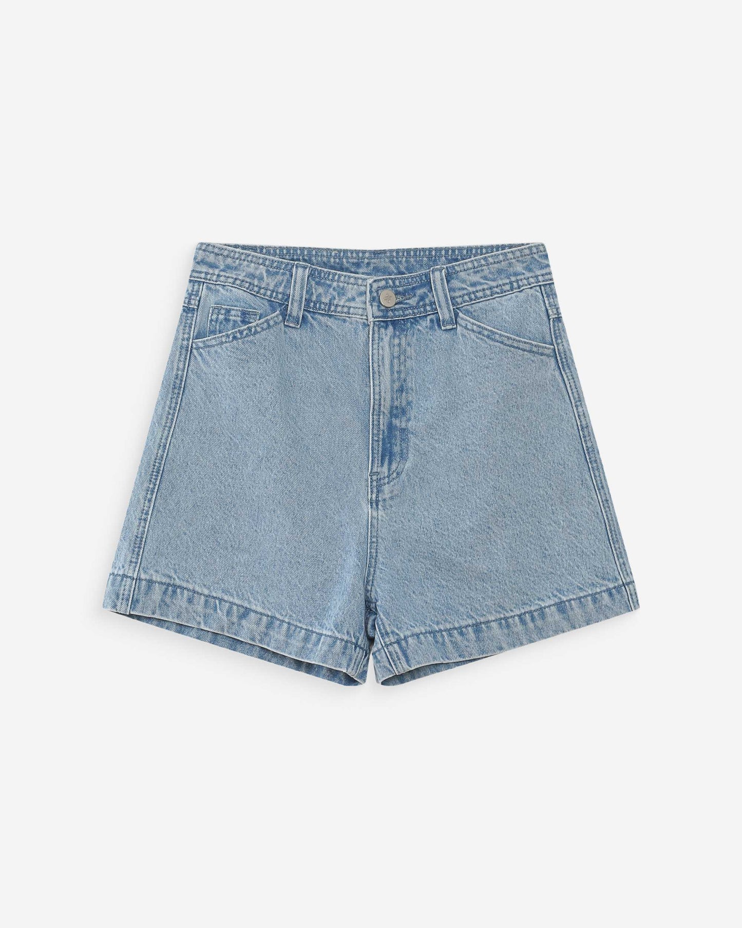 SHORT EN JEAN TAILLE HAUTE DROIT SKYBLUE VERNE