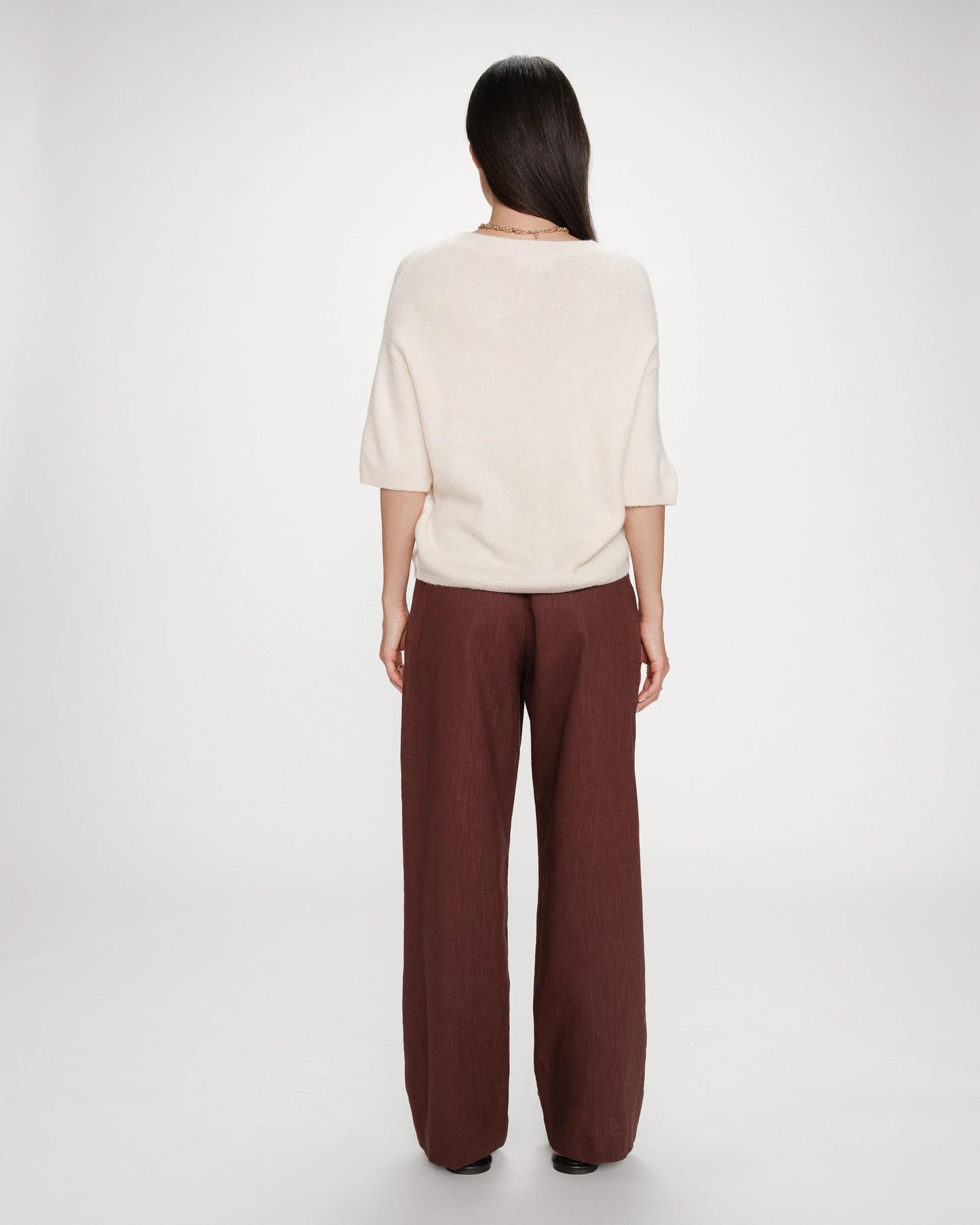 PULL EN LAINE ET ALPAGA AMANDE VAMOS