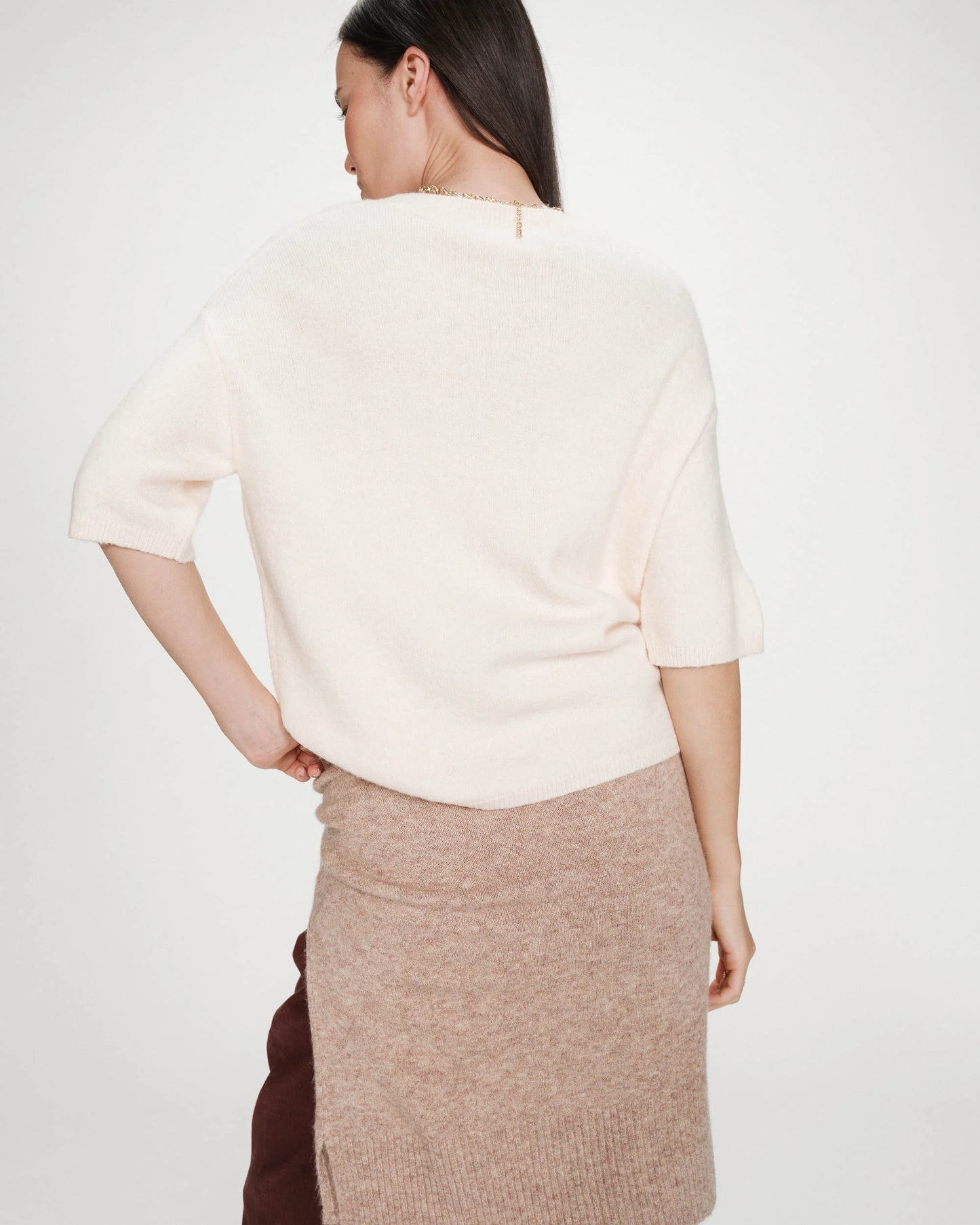 PULL EN LAINE ET ALPAGA AMANDE VAMOS