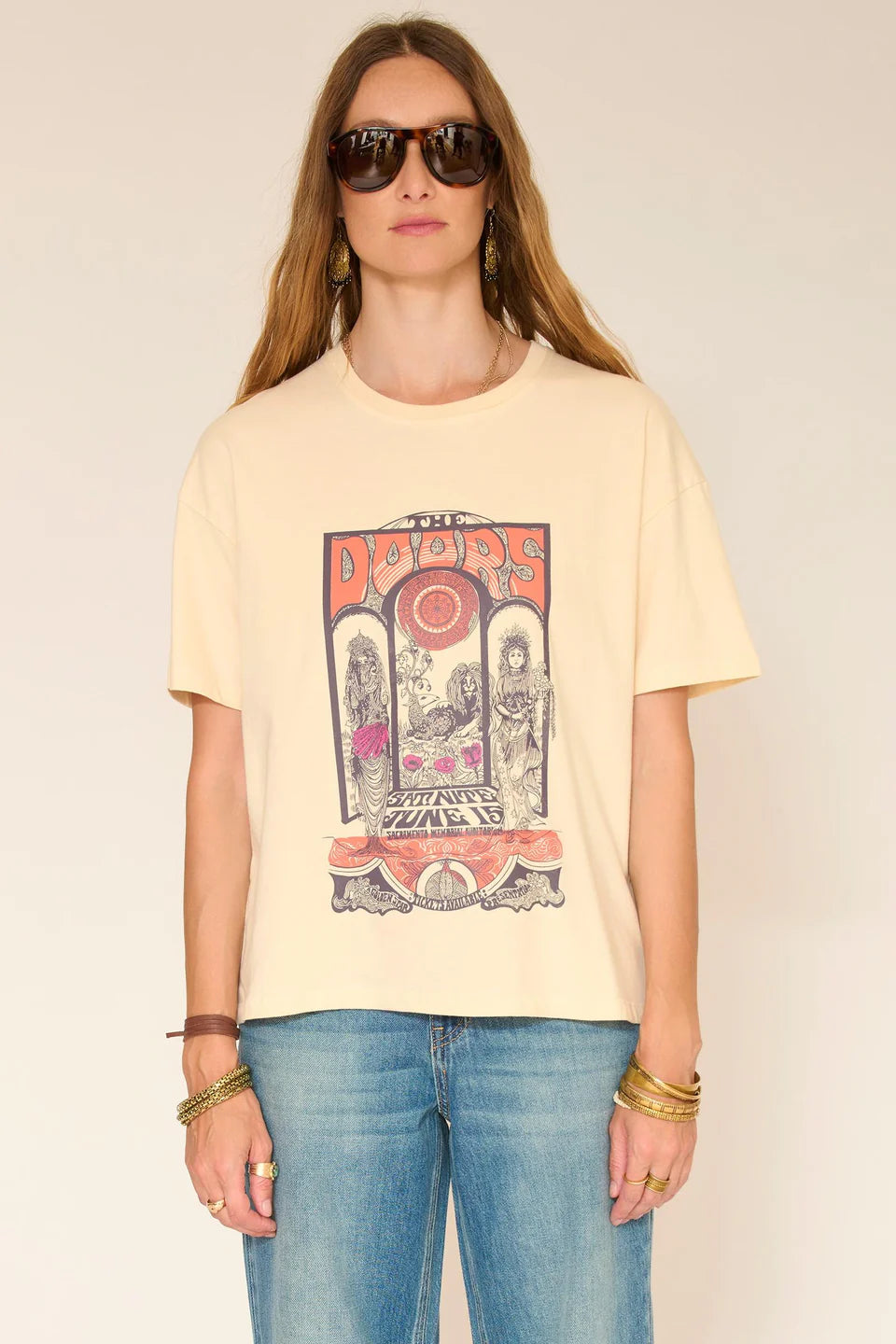 TSHIRT - TAKOMI.DOORS-NATURAL