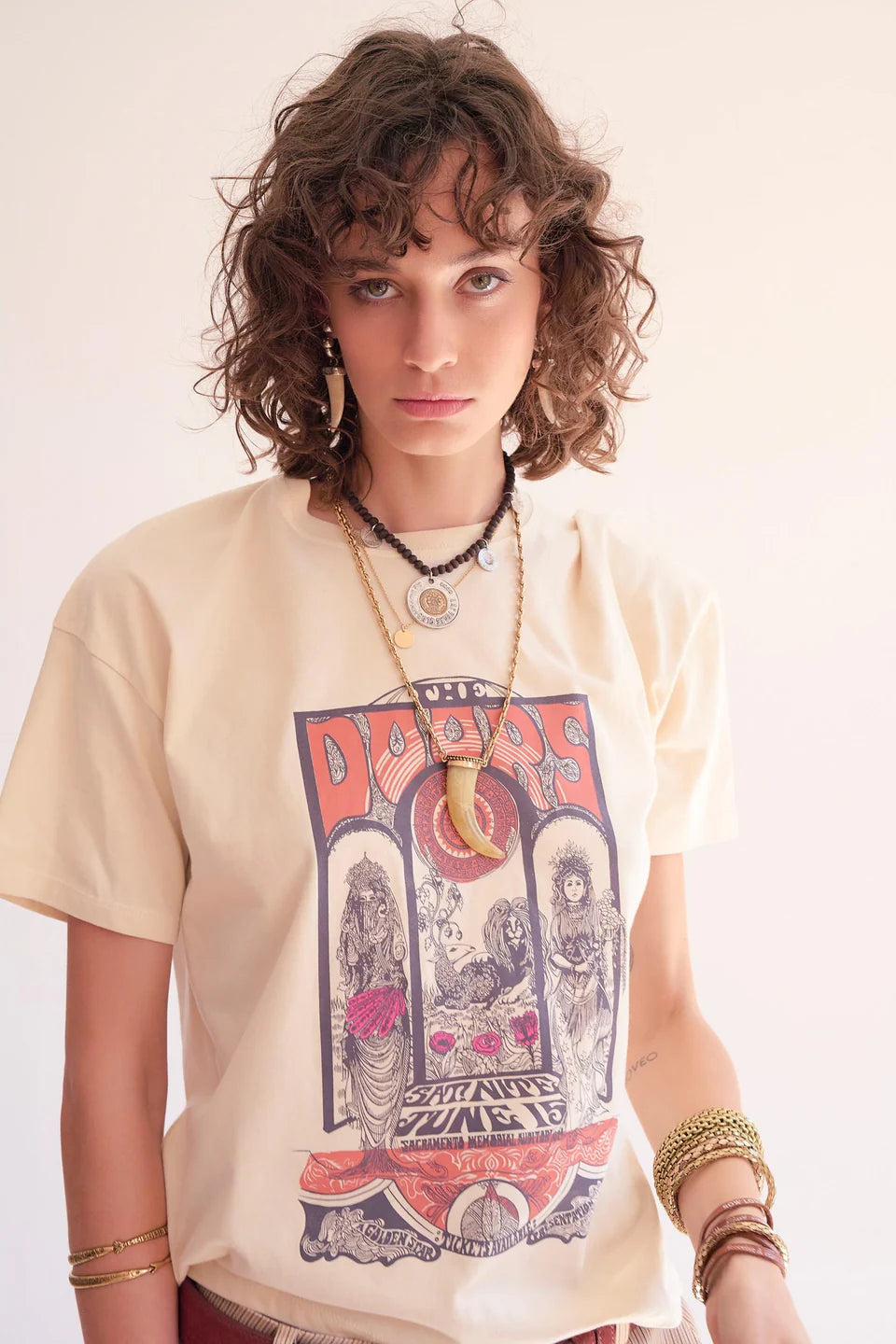 TSHIRT - TAKOMI.DOORS-NATURAL