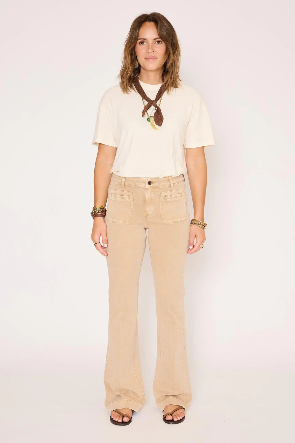 JEAN - THE DIANA PACIFIC DRILL-BEIGE