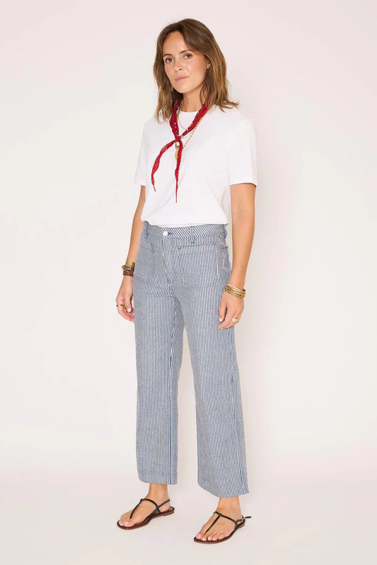 JEAN - THE FRIDA PORTOFINO STRIPES-BLUE