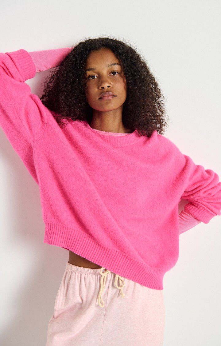 PULL FEMME VITOW FLUO ROSE CHINE