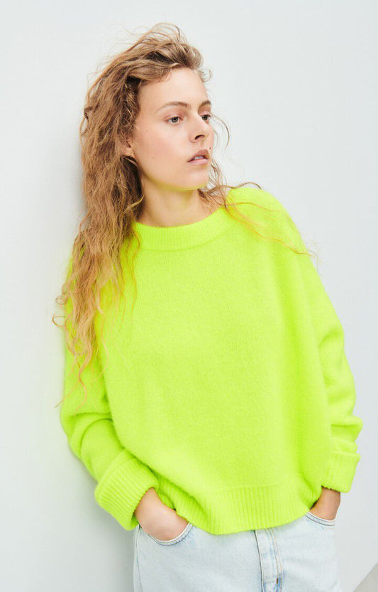 PULL FEMME VITOW JAUNE FLUO CHINE