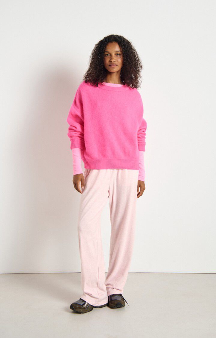 PULL FEMME VITOW Rose Fluo Chiné