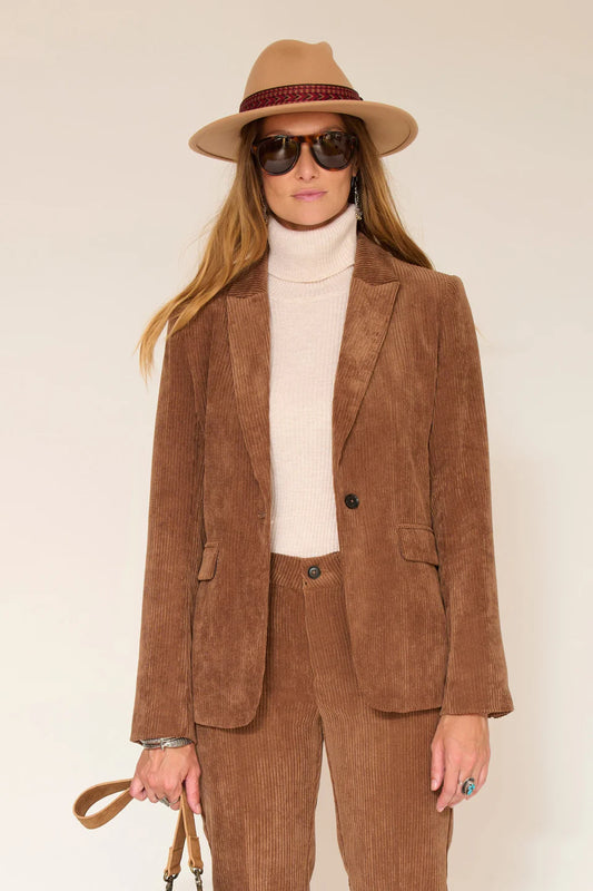 VESTE DE TAILLEUR - VIOLAINE CACAO