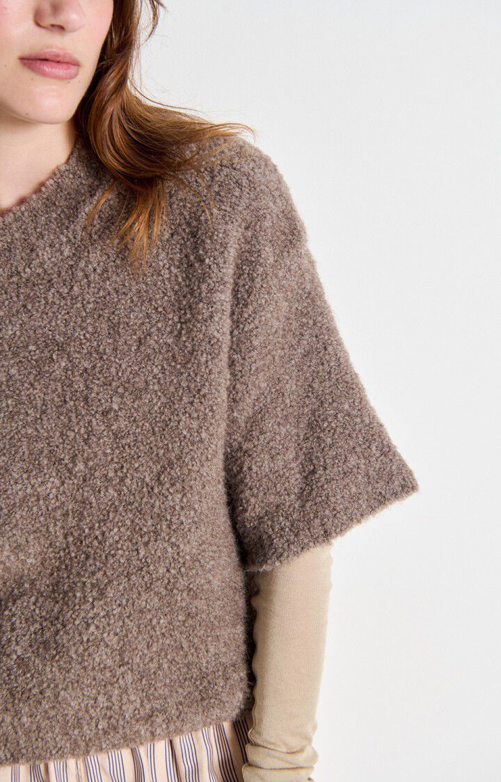 PULL FEMME ZOLLY Taupe Chiné