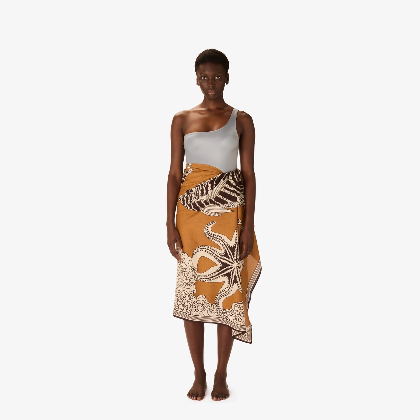 Écharpe 100 - Vague - Mordoré