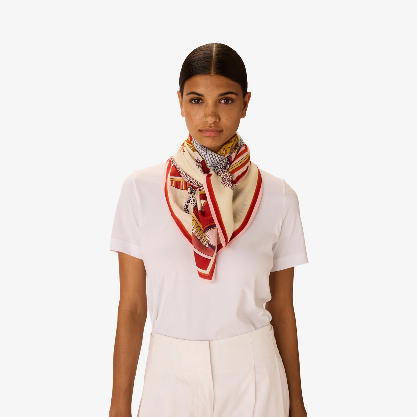 Carré 100 - Taj - Blanc