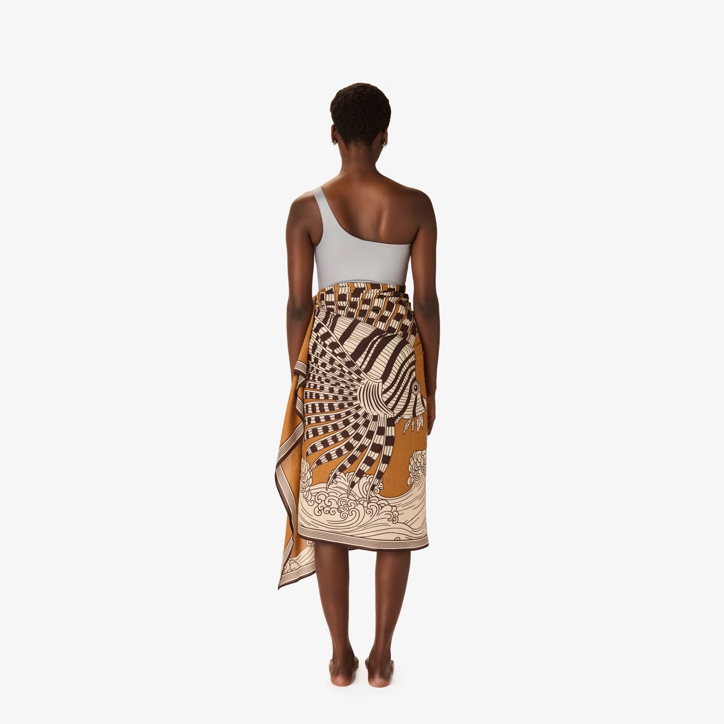 Écharpe 100 - Vague - Mordoré