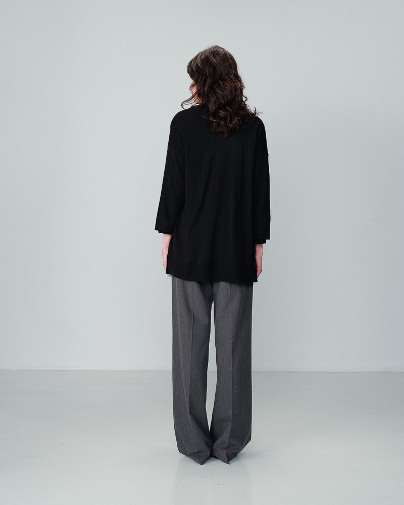 CARDIGAN NOIR NACRE