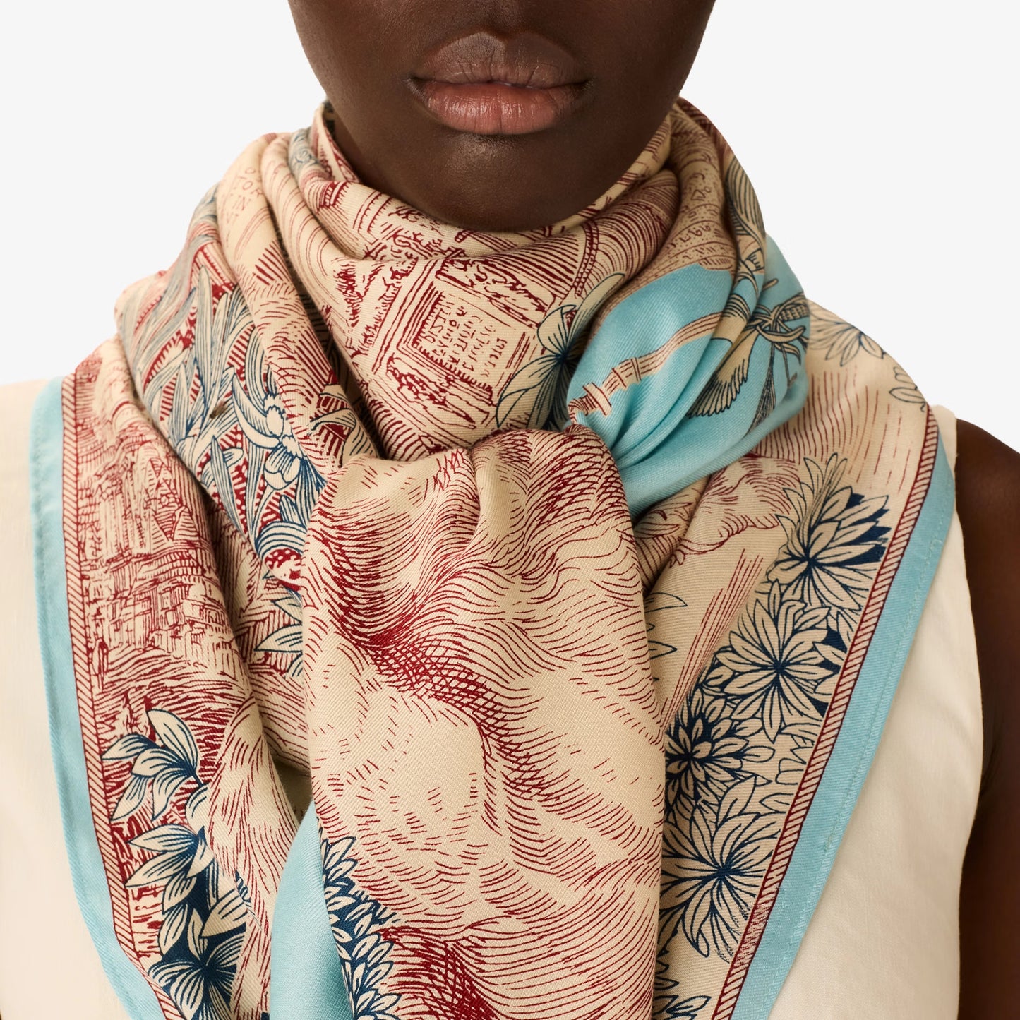 Carré 130 - Piranesi - Turquoise